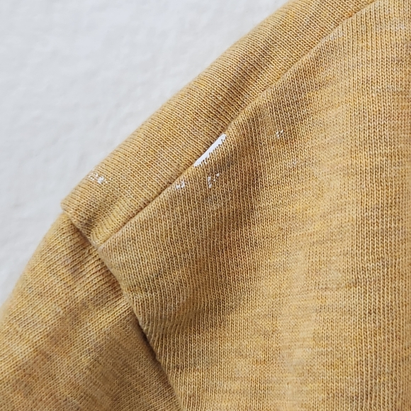 Prana Women's Tee Surround Yourslf Among The Trees Mustard Yellow Large - Picture 6 of 7